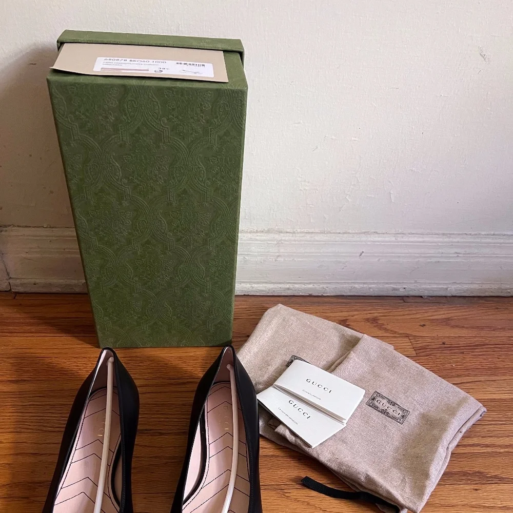 Gucci Napa Charlotte Ballet Shoe - Picture 8 of 10